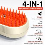4-in-1 Cat Steam Brush and Shedding Comb