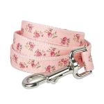 YUDOTE Floral Pink Dog Collar and Leash Set