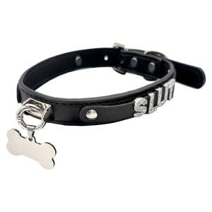 Luxury Adjustable Pu Leather Pet Collar and Leash