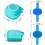 Comotech Dog Bath Brush with Adjustable Handle