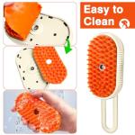 4-in-1 Cat Steam Brush and Shedding Comb