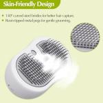 3-in-1 Cat Steam Brush for Shedding