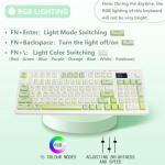 Bangsanth Wireless RGB Keyboard with Tri-Mode Connectivity