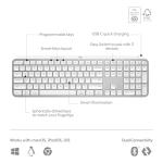 Logitech MX Keys S Wireless Keyboard - Pale Grey