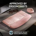 Logitech Wave Wireless Ergonomic Keyboard - Rose