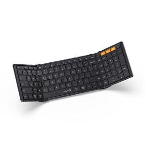 ProtoArc Foldable Wireless Bluetooth Keyboard, Black