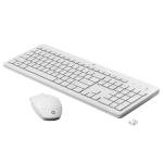 HP 230 White Wireless Keyboard and Mouse Combo