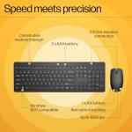 HP Wireless Mouse and Keyboard Combo - Black