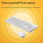 HP 230 White Wireless Keyboard and Mouse Combo