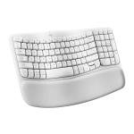 Logitech Wave Wireless Ergonomic Keyboard - White