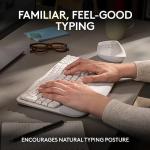 Logitech Wave Wireless Ergonomic Keyboard - White