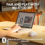 Logitech M240 Silent Bluetooth Wireless Mouse - Off White