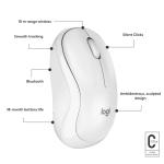 Logitech M240 Silent Bluetooth Wireless Mouse - Off White