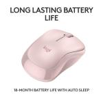 Logitech M240 Silent Bluetooth Wireless Mouse - Rose
