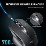 INPHIC Silent Bluetooth Mouse: Multi-Device Wireless 1600DPI