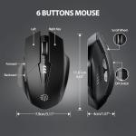 INPHIC Silent Bluetooth Mouse: Multi-Device Wireless 1600DPI