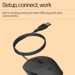 HP 150 Wired Ergonomic Mouse with 1600 DPI