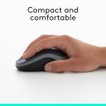 Logitech M185 Wireless Mouse - Swift Gray