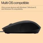 HP 150 Wired Ergonomic Mouse with 1600 DPI