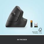 Logitech Lift Vertical Wireless Ergonomic Mouse - Graphite