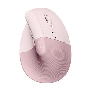 Logitech Lift Vertical Ergonomic Wireless Mouse - Rose