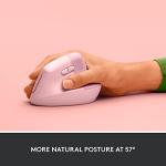 Logitech Lift Wireless Vertical Ergonomic Mouse - Rose