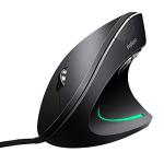Wired Ergonomic Vertical Mouse with Adjustable DPI
