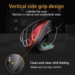 Wired Ergonomic Vertical Mouse with Adjustable DPI