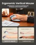 ProtoArc Wireless Ergonomic Vertical Mouse EM11