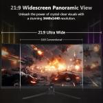 Z-Edge 34" Ultrawide 3440x1440 Gaming Monitor