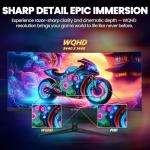 CRUA 34" Curved WQHD Gaming Monitor 120Hz