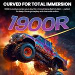 CRUA 34" Curved WQHD Gaming Monitor 120Hz