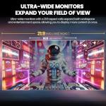 CRUA 34" Curved WQHD Gaming Monitor 120Hz