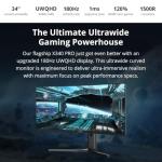 PRISM+ X340 Pro 34" Curved 180Hz Gaming Monitor