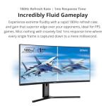PRISM+ X340 Pro 34" Curved 180Hz Gaming Monitor