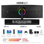 Gawfolk 49" Ultra-Wide Curved Gaming Monitor