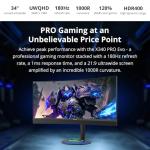Prism+ X340 Pro Evo 34" Curved Gaming Monitor