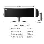 PRISM+ 49AL 49" Curved QD-OLED Gaming Monitor