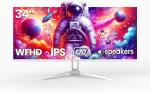 34" White Ultrawide 120Hz Gaming Monitor