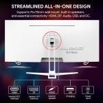 34" White Ultrawide 120Hz Gaming Monitor