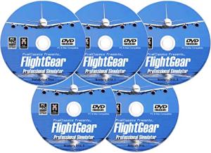FlightGear Flight Simulator 2022 Deluxe Edition 5 Disc Set