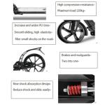 Foldable Adult Kick Scooter with Big Wheels