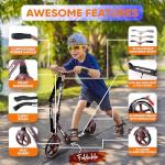 Hurtle Renegade Folding Kick Scooter for All Ages