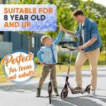 Hurtle Renegade Folding Kick Scooter for All Ages
