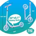 BELEEV V5 Foldable Kick Scooter for Kids and Adults