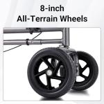 Altus Mobility Knee Walker Scooter in Silver Black