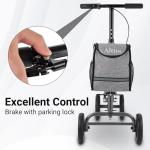 Altus Mobility Knee Walker Scooter in Silver Black
