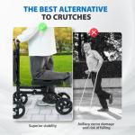 All Terrain Foldable Knee Scooter with 8-Inch Wheels