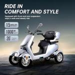 Heavy Duty 4-Wheel Mobility Scooter for Adults