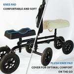 All Terrain Foldable Knee Scooter with 8-Inch Wheels